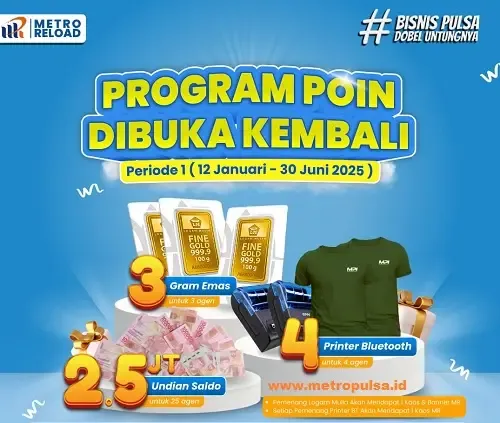 Program Poin Metro Reload Program Poin Metro Reload